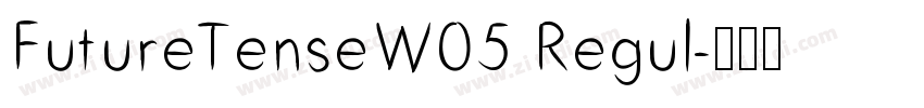 FutureTenseW05 Regul字体转换